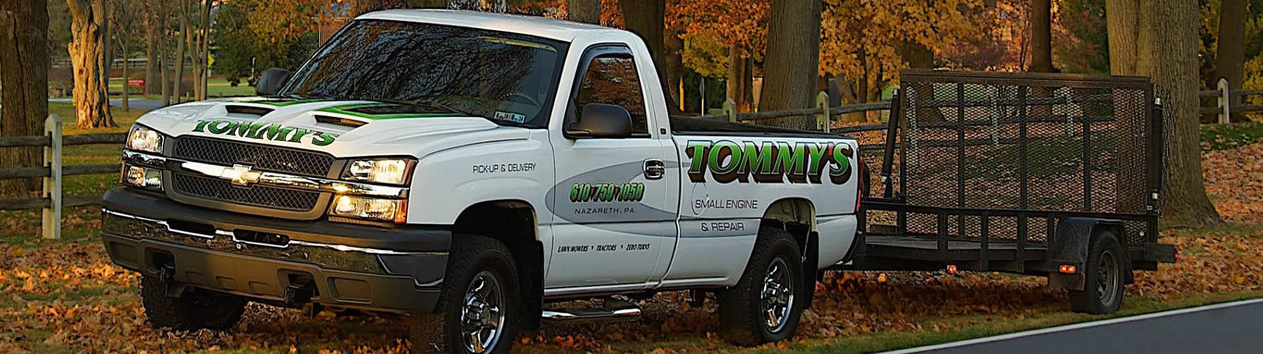 tommy's small engine company truck